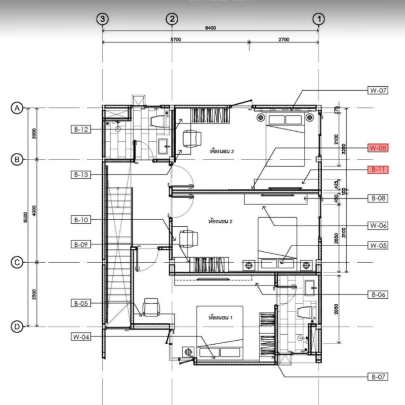 B-11 ชุดทีวีห้องนอน 3 ชั้น 2