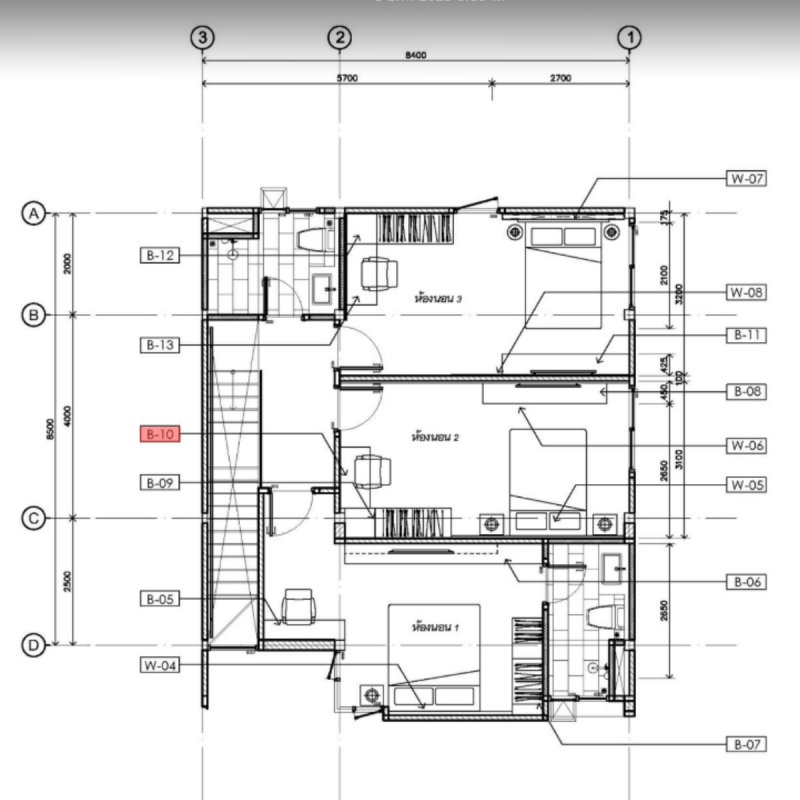 B-10 ชุดโต๊ะเครื่องแป้งห้องนอน 2 ชั้น 2